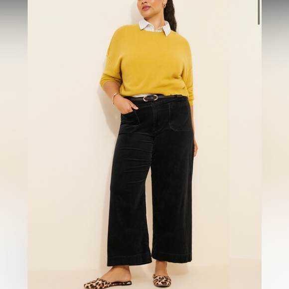 Maeve Collette Cropped Corduroy Pants - Picture 1 of 5